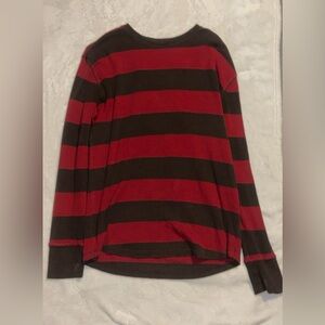 Waffle Knit sweater Freddy Krueger vibes SIZE M